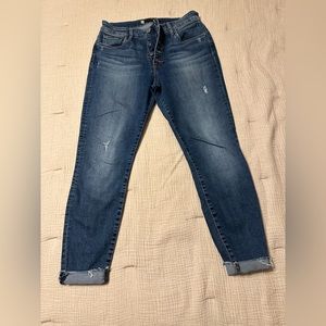 Kut from the Kloth Donna high rise ankle skinny jeans